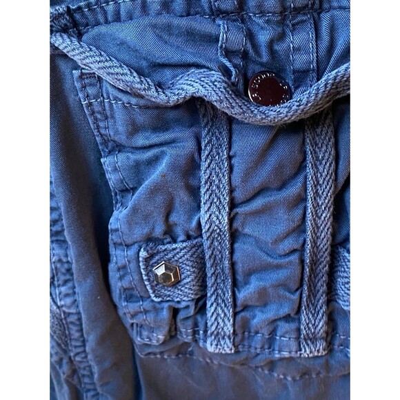 Lr scoop blue multi-pocket cargo cotton shorts classic size W30 - Picture 10 of 11